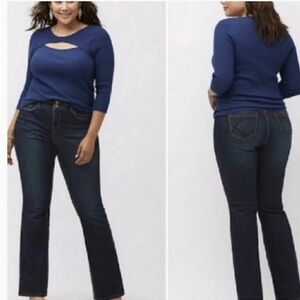 Lane Bryant Straight Boot Cut Jeans Sz 26/4X
